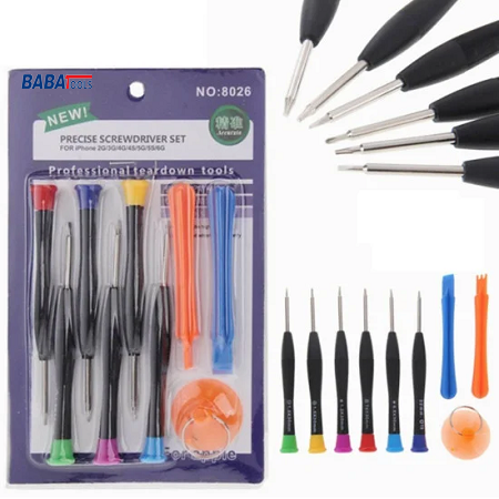 BABA TOOLS - 8026 Toolkit Repair Set - Multicolor, Pack Of 9